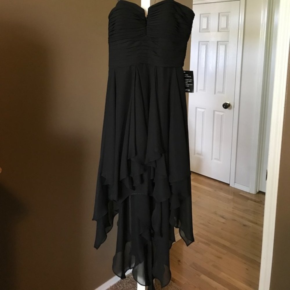 NWT High Low Asymmetrical Handkerchief Strapless